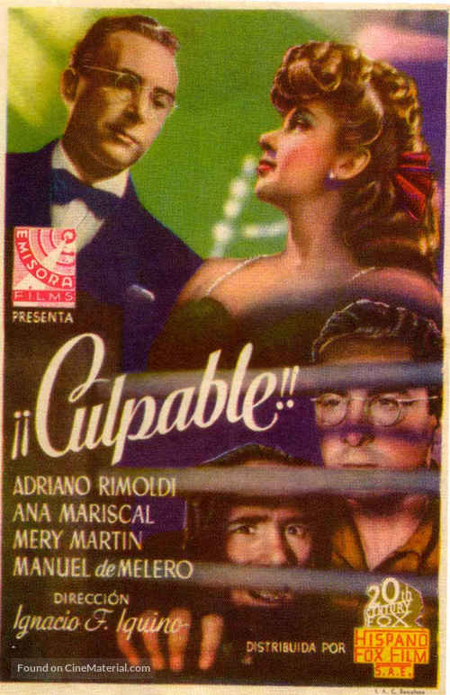 &iexcl;Culpable! - Spanish Movie Poster