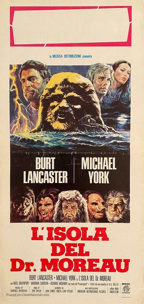 The Island of Dr. Moreau - Italian Movie Poster