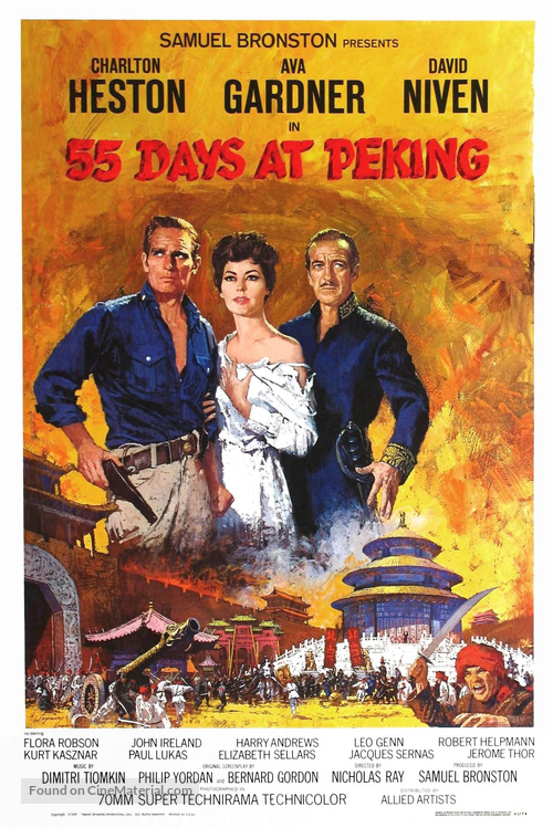 55 Days at Peking - Movie Poster