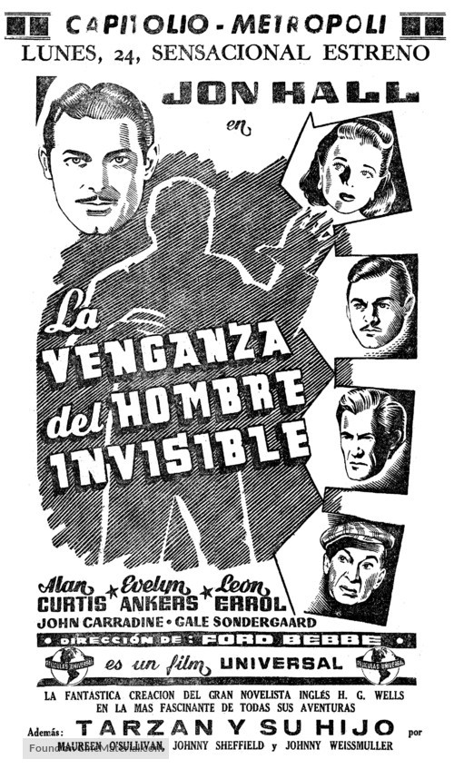 The Invisible Man&#039;s Revenge - Spanish poster