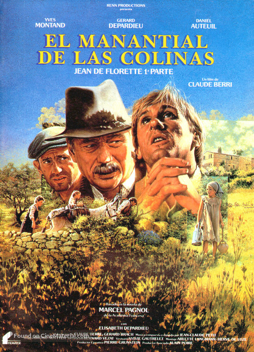 Jean de Florette - Spanish Movie Poster