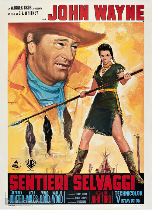 The Searchers - Italian Movie Poster