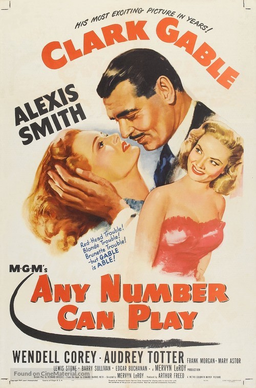Any Number Can Play - Movie Poster