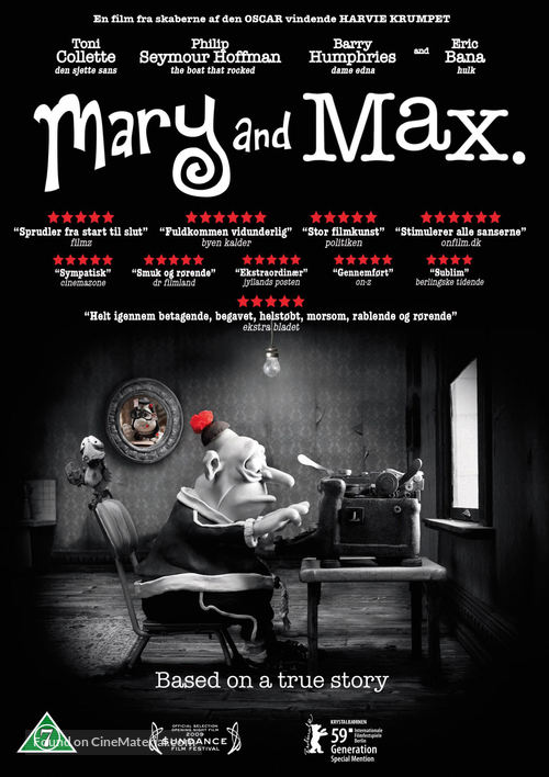 Mary and Max - Danish DVD movie cover