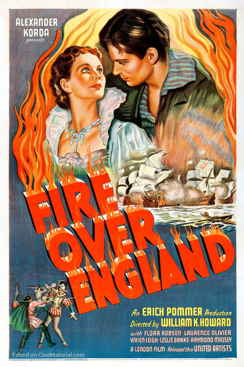 Fire Over England - Movie Poster
