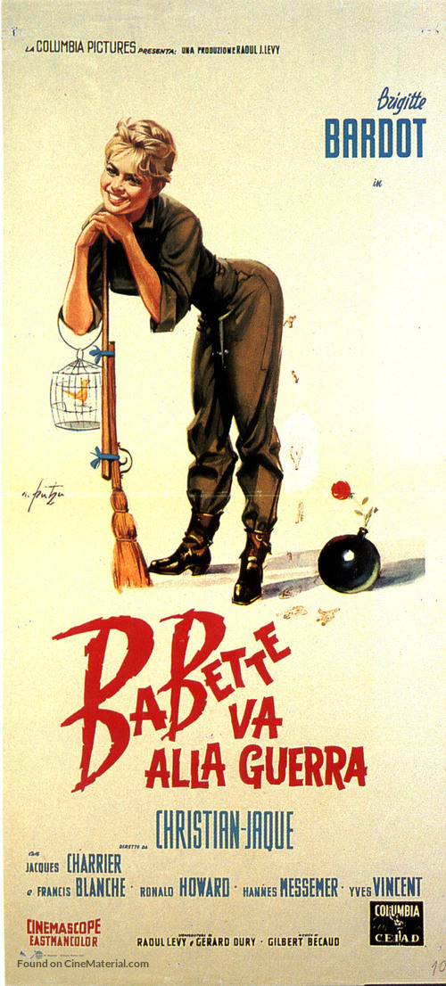 Babette s&#039;en va-t-en guerre - Italian Movie Poster