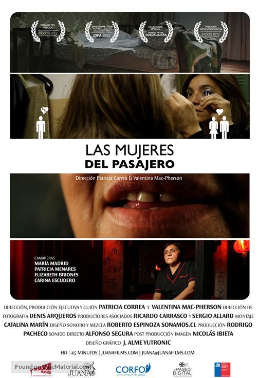 Las mujeres del pasajero - Chilean Movie Poster