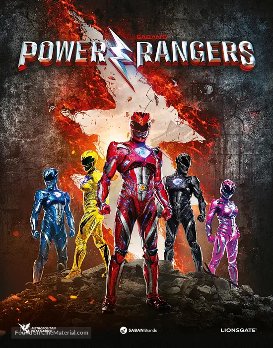 Power Rangers (2017) French movie cover