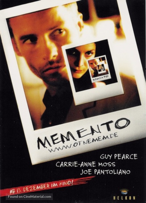Memento - German Movie Cover