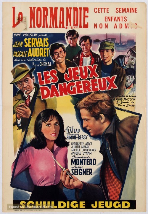 Les jeux dangereux - Belgian Movie Poster