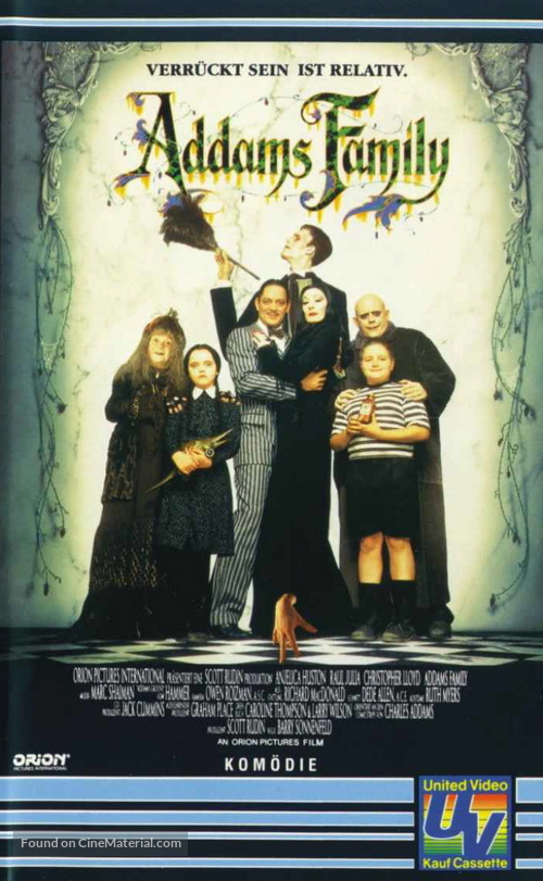 The Addams Family - German VHS movie cover