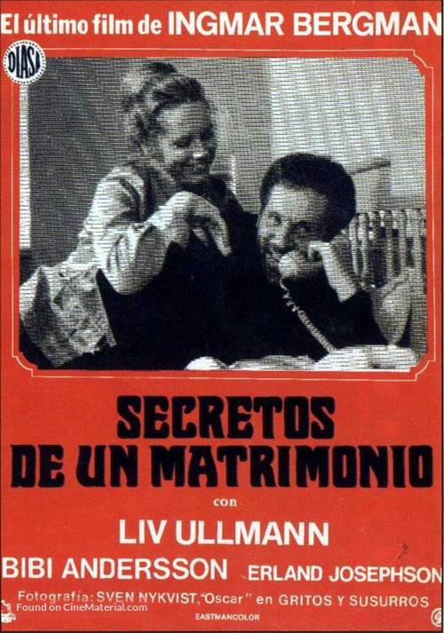 Scener ur ett &auml;ktenskap - Spanish DVD movie cover