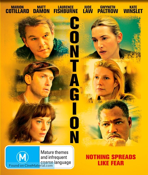 Contagion - Australian Blu-Ray movie cover