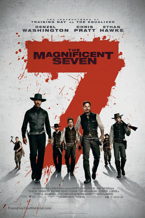 The Magnificent Seven - Danish Movie Poster