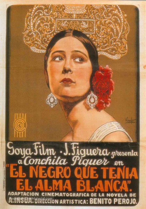 Negro que ten&iacute;a el alma blanca, El - Spanish Movie Poster