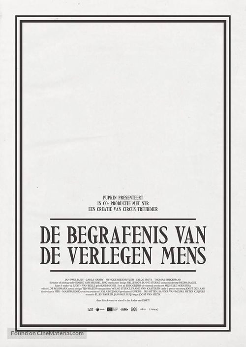 De Begrafenis van de Verlegen Mens - Dutch Movie Poster