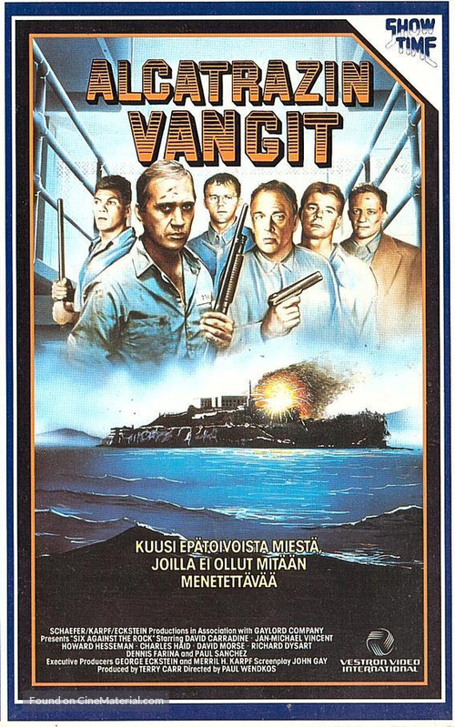 Six Against the Rock - Finnish VHS movie cover