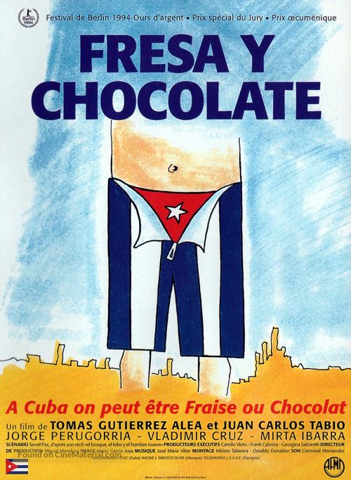 Fresa y chocolate - French Movie Poster