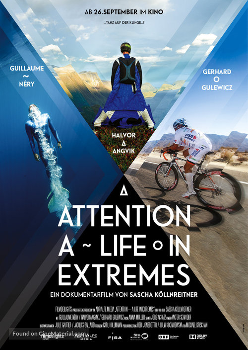 Attention, a Life in Extremes - Austrian Movie Poster