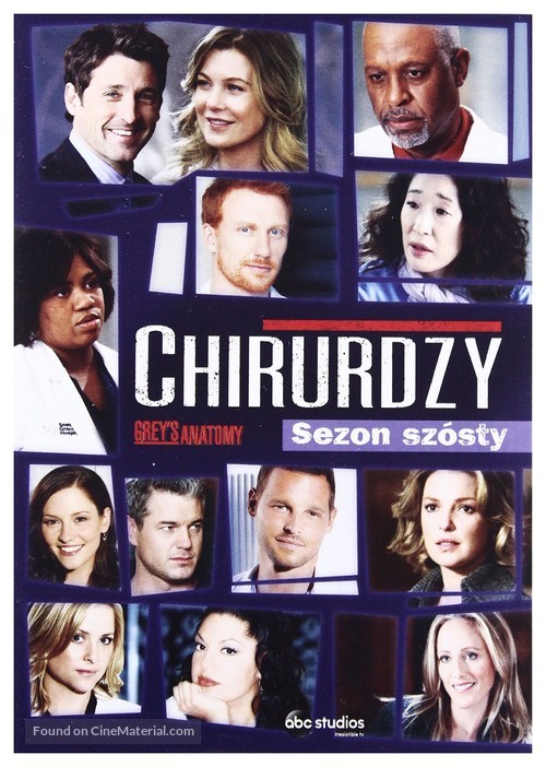 &quot;Grey&#039;s Anatomy&quot; - Polish DVD movie cover