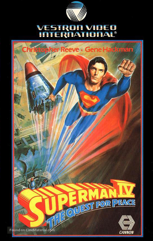 Superman IV: The Quest for Peace - French VHS movie cover