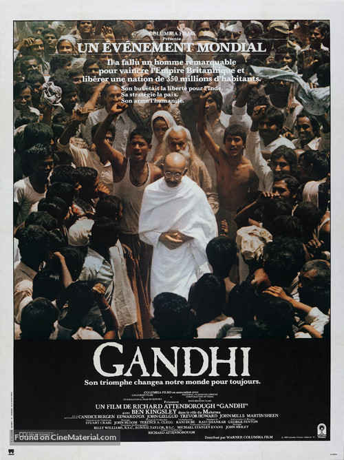 Gandhi - French Movie Poster