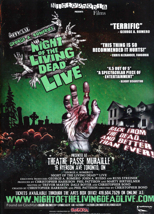 Night of the Living Dead: Live from Wisconsin - Hosted by Mark &amp; Mike - Movie Poster
