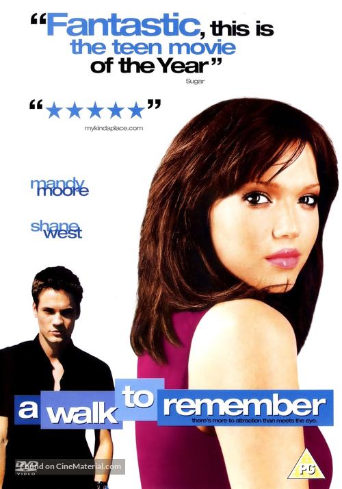 A Walk to Remember - British DVD movie cover