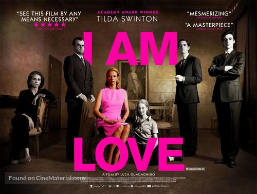 Io sono l&#039;amore - British Movie Poster