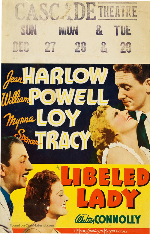 Libeled Lady - Movie Poster