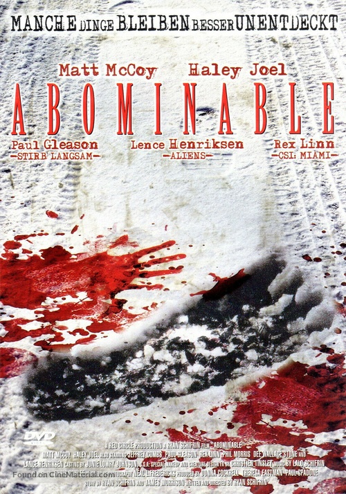 Abominable - German DVD movie cover