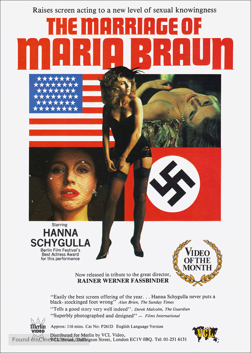 Die ehe der Maria Braun - British Movie Poster