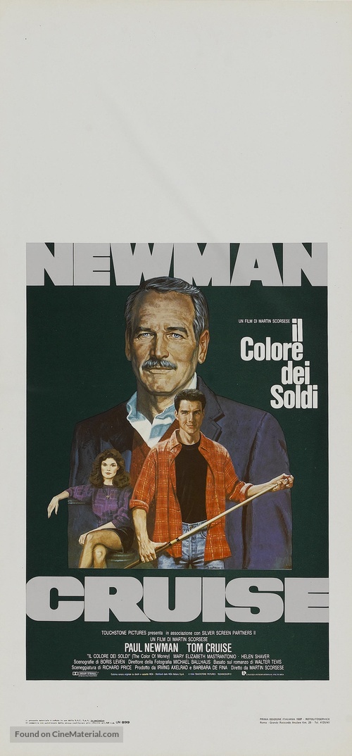 The Color of Money - Italian Movie Poster