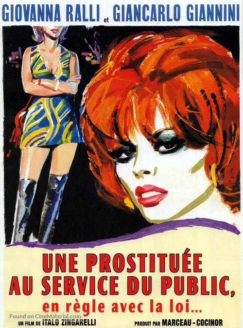 Una prostituta al servizio del pubblico e in regola con le leggi dello stato - French Movie Poster