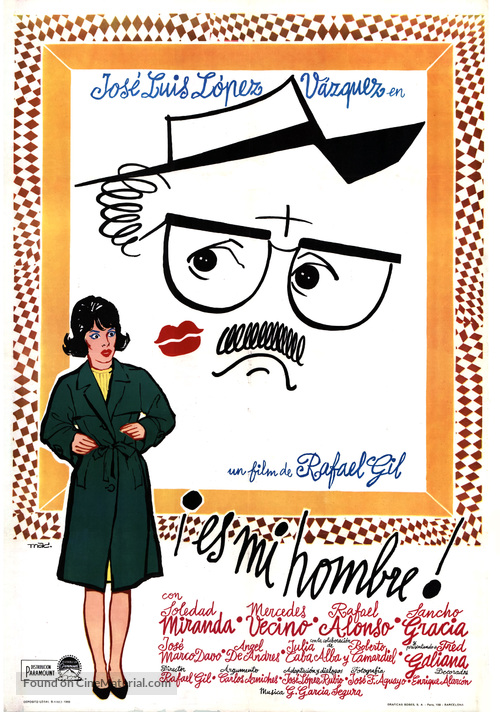 &iexcl;Es mi hombre! - Spanish Movie Poster