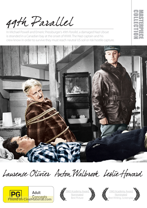 49th Parallel - Australian DVD movie cover