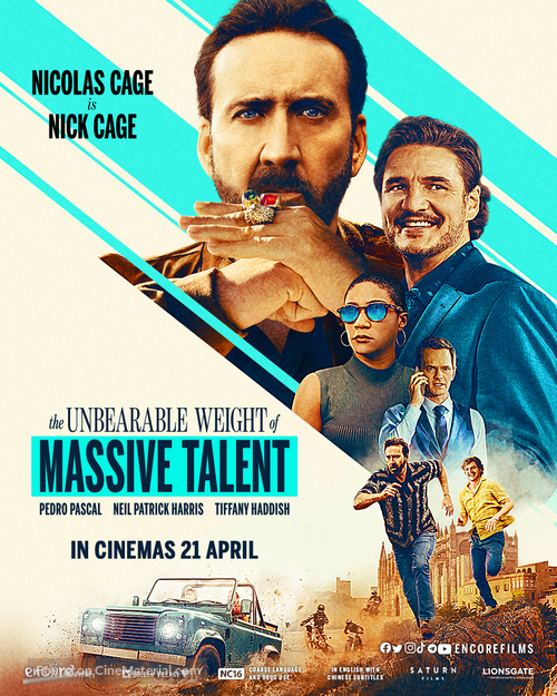 The Unbearable Weight of Massive Talent - Singaporean Movie Poster