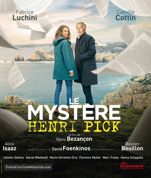 Le myst&egrave;re Henri Pick - French Blu-Ray movie cover