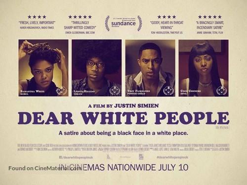 Dear White People - British Movie Poster