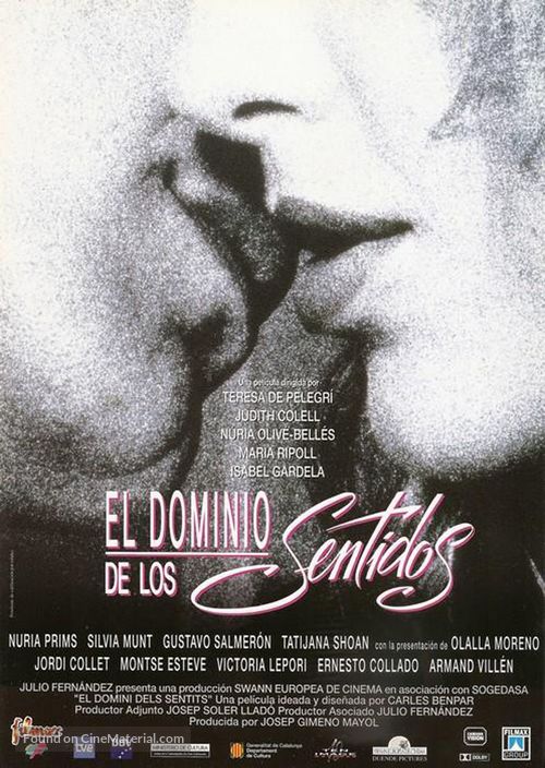 El domini del sentits - Spanish Movie Poster