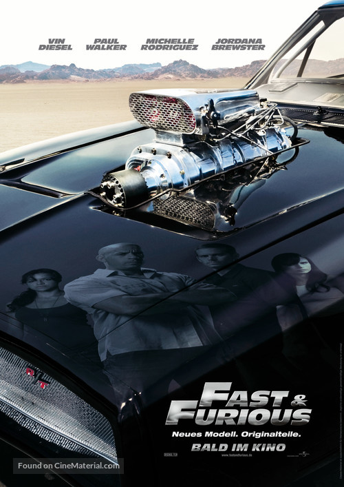 Fast &amp; Furious - German Movie Poster
