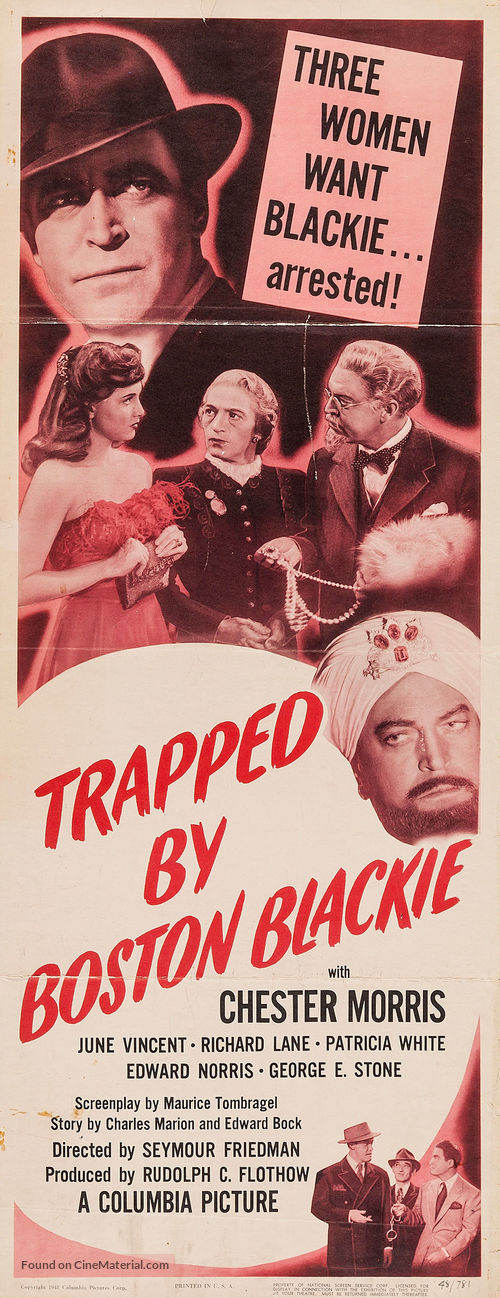 Trapped by Boston Blackie - Movie Poster