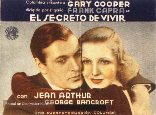 Mr. Deeds Goes to Town - Spanish Movie Poster
