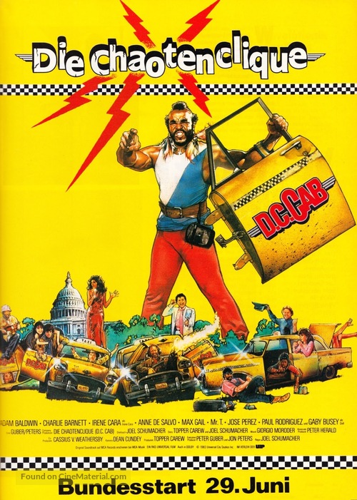 D.C. Cab - German Movie Poster