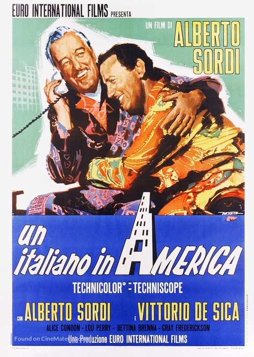 Un italiano in America - Italian Movie Poster