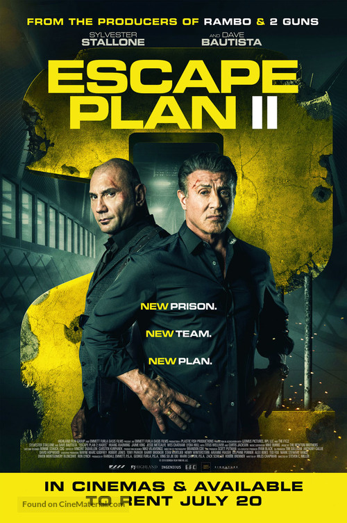 Escape Plan 2: Hades - British Movie Poster