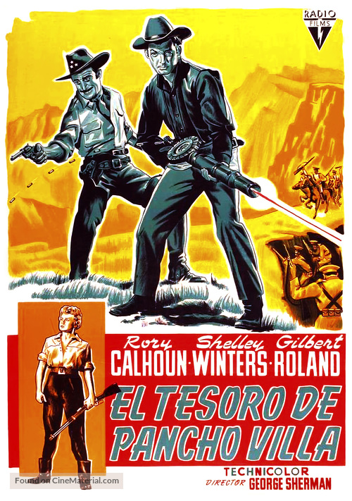 The Treasure of Pancho Villa - Spanish Movie Poster