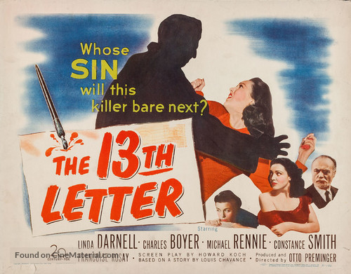 The 13th Letter - Movie Poster