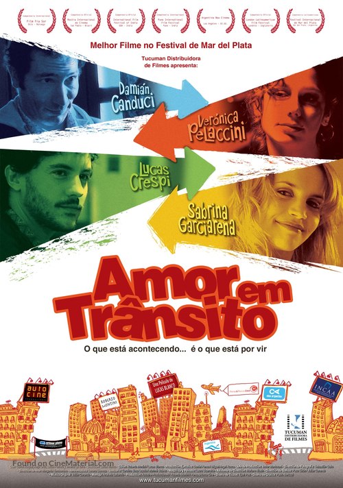 Amor en tr&aacute;nsito - Brazilian Movie Poster