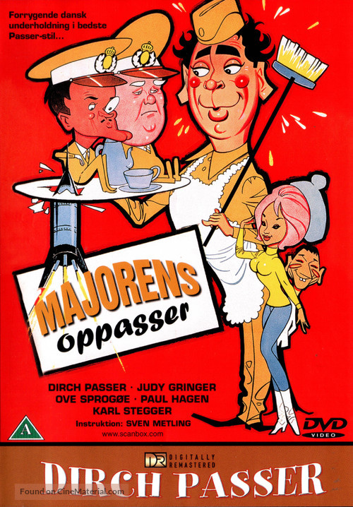 Majorens oppasser - Danish DVD movie cover